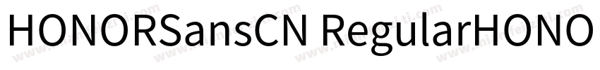 HONORSansCN RegularHONORSansCN Medi字体转换